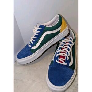 Vans Old Skool 'Yacht Club' Mens Retro Casual Blue/Green/Yellow Skate Sz7.5(W)‎